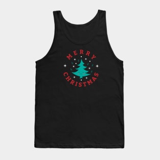 Merry Christmas Kawaii Tree Tank Top